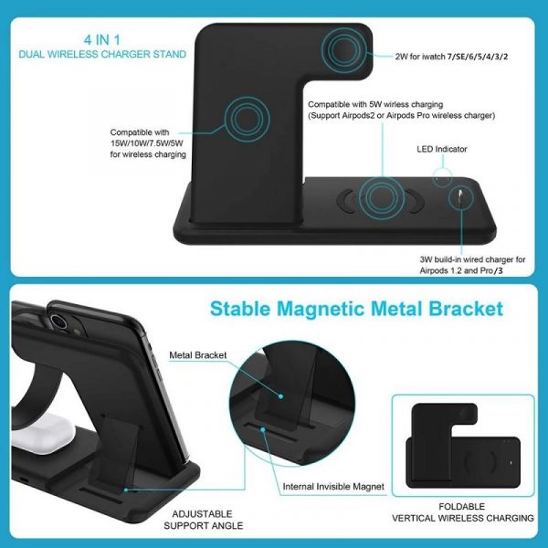 4 in 1 Wireless Intelligent Quick Charger