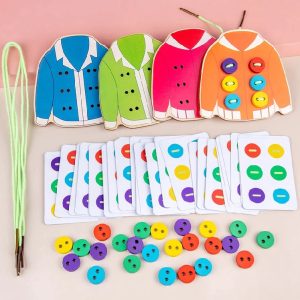 Wooden Sewing Button Toy