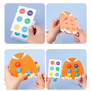 Wooden Sewing Button Toy