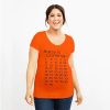 Pregnancy T-shirt with printed calendar