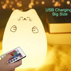 Veilleuse LED En Forme De Chat Pour Bébé