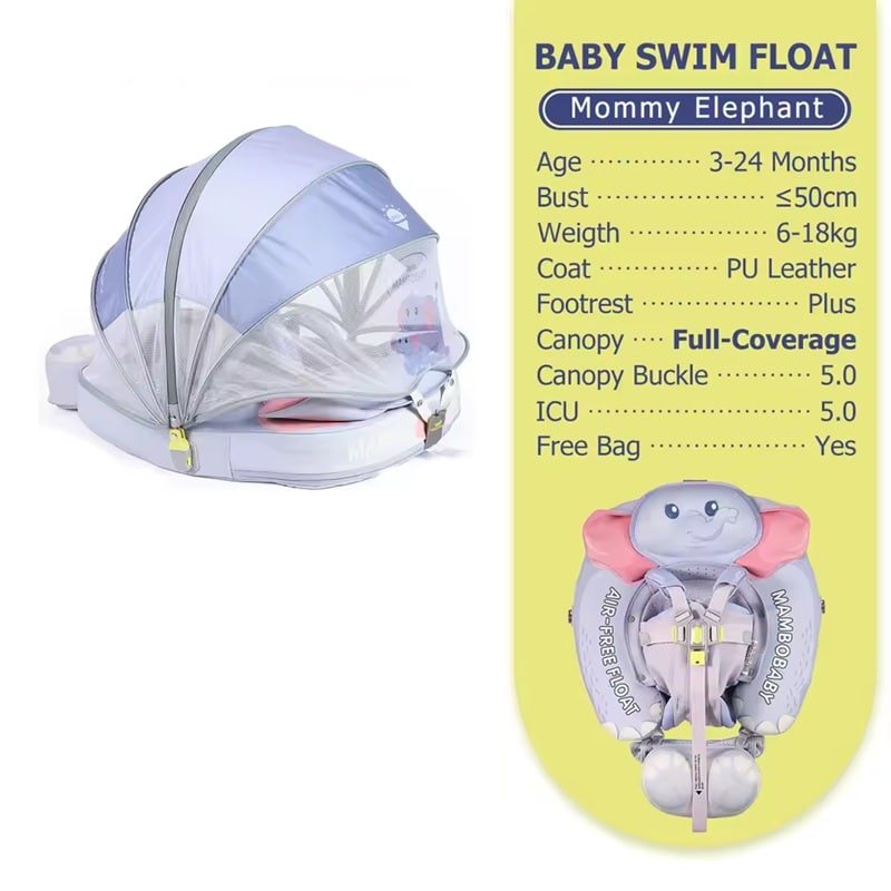 mambobabyfloat babyfloat babyspa chestfloat babyswim canopy, baby, tail