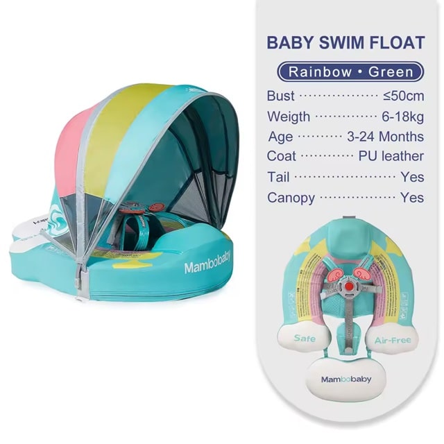 mambobabyfloat babyfloat babyspa chestfloat babyswim canopy, baby, tail